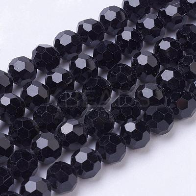 Glass Beads Strands EGLA-J042-8mm-08-1