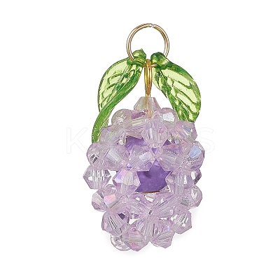 Glass Pendants PALLOY-MZ01074-02-1