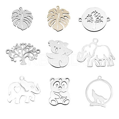 201 Stainless Steel Pendants STAS-SZ0001-12-1