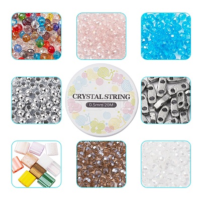 DIY Glass Beads Bracelet Making Kit DIY-YW0004-46-1