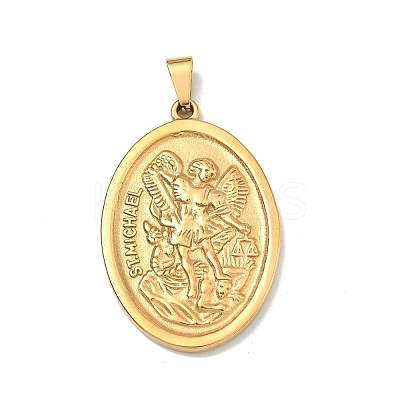Religion Theme 304 Stainless Steel Pendants STAS-F336-06A-G-1
