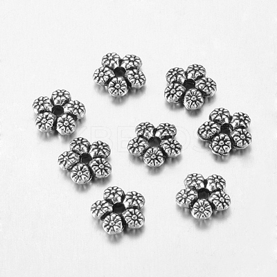 Tibetan Style Alloy Spacer Beads LF10889Y-NF-1
