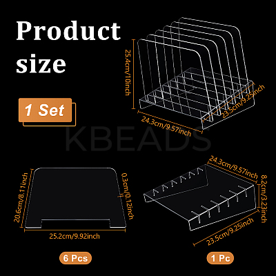 Acrylic Bookends AJEW-WH0752-209-1