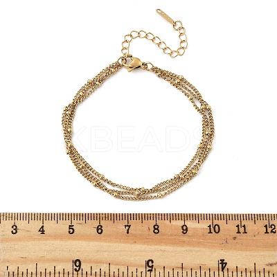 304 Stainless Steel Multi-strand Bracelets LS-BJEW-Q051-02G-B-1