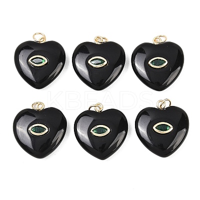 Natural Obsidian Pendants G-Z134-04F-1