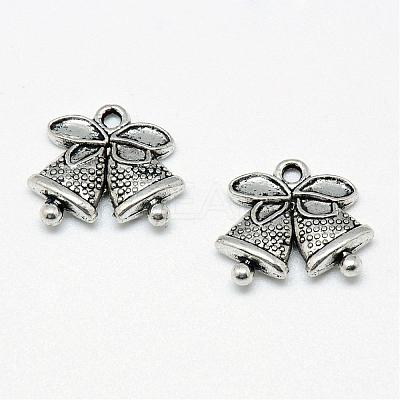 Tibetan Style Alloy Charms TIBE-S301-032AS-RS-1