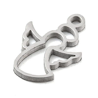Non-Tarnish Laser Cut 304 Stainless Steel Charms STAS-G323-04P-1