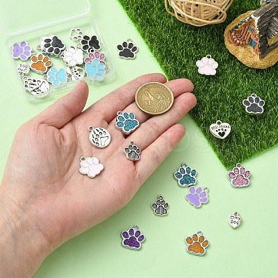30Pcs 15 Styles Alloy Charms FIND-YW0006-54-1