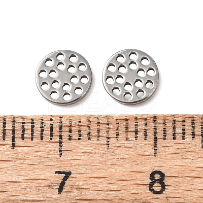 Hollow 304 Stainless Steel Charms STAS-G385-05P-01-1