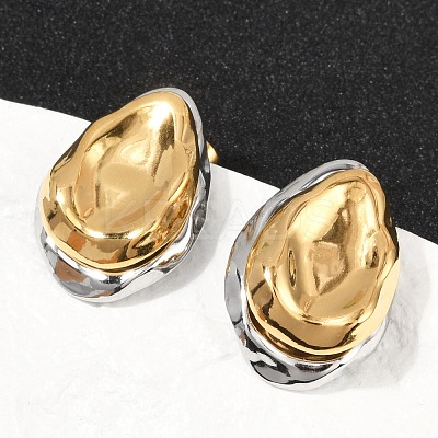 304 Stainless Steel Stud Earrings EJEW-U045-04C-GP-1