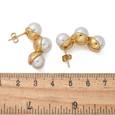304 Stainless Steel Round Stud Earrings EJEW-L287-065G-1