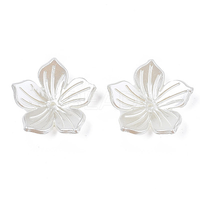 ABS Plastic Imitation Pearl Beads X-OACR-N012-001-1