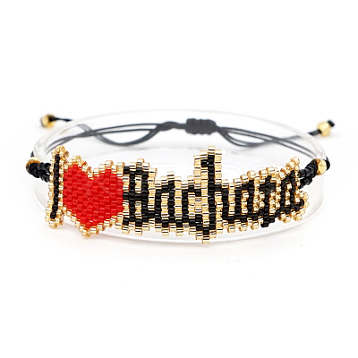 Miyuki Glass Seed Braided Bead Bracelet BJEW-A121-51-1