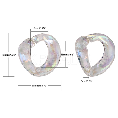 Transparent Acrylic Linkings Rings PACR-N010-035-1