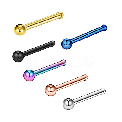 304 Stainless Steel Round Ball Nose Bone Rings WG2C4E4-01-1