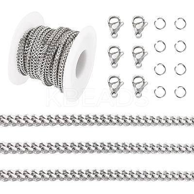 5M 304 Stainless Steel Curb Chains CHS-TA0001-56-1