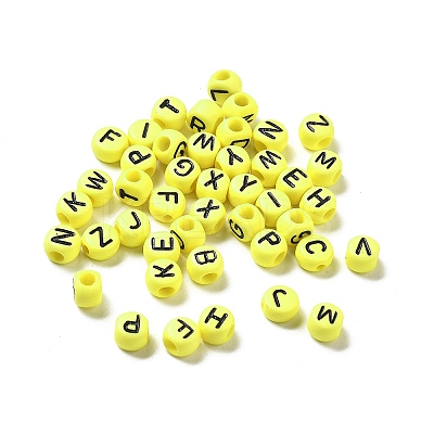 Opaque Acrylic Beads OACR-R005-02D-1