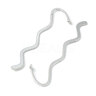Zinc Alloy Wavy Bookmarks PALLOY-17-AS-FF-1-1