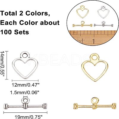 Tibetan Style Alloy Toggle Clasps TIBE-FH0001-02-RS-1