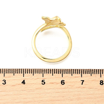 Brass Cuff Rings for Women RJEW-F184-08A-G-1