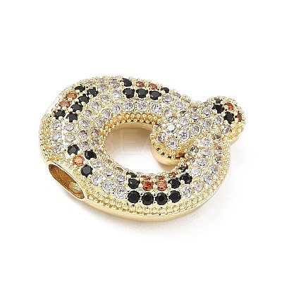 Brass Micro Pave Cubic Zirconia Pendants KK-Z108-02G-Q-1