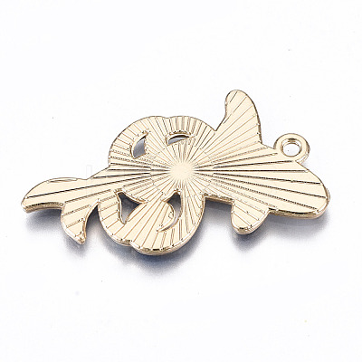 Eco-Friendly Alloy Enamel Pendants X-ENAM-Q437-032-NR-1