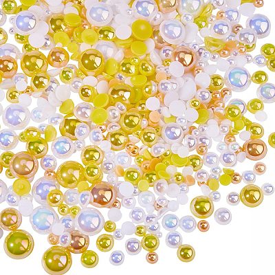 1 Bag Half Round Cabochons Set FIND-CP0003-17-1