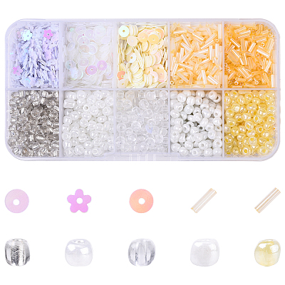 Diy Paillette and Seeds Beads Kits DIY-YW0017-31A-1