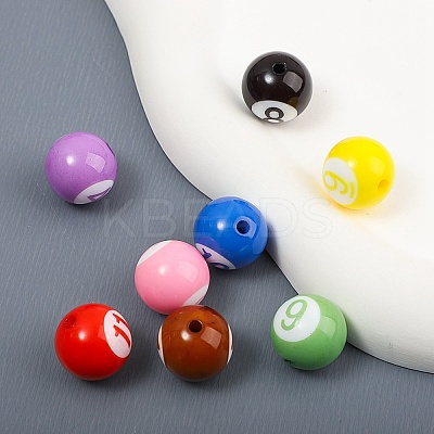 Opaque Acrylic Beads OACR-TAC0013-03-1