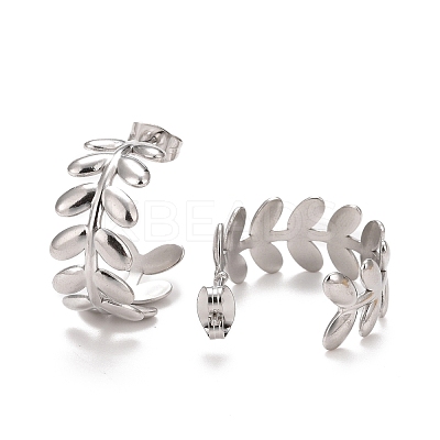 Non-Tarnish 304 Stainless Steel Stud Earrings for Women STAS-A057-13P-1