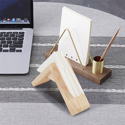 Triangle Wooden Napkin Holder DJEW-WH0038-96-1