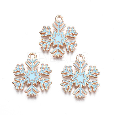 Christmas Style Alloy Enamel Pendants X-ENAM-Q442-68A-1