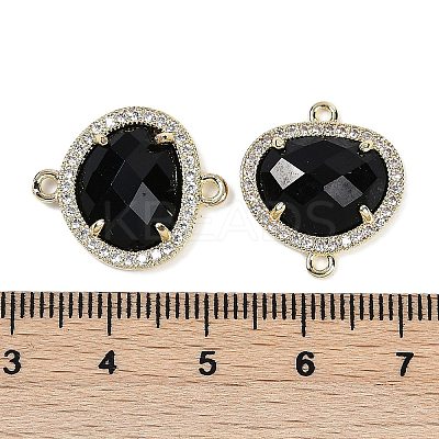 Natural Mixed Gemstone Faceted Oval Links G-B126-01G-1