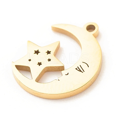 201 Stainless Steel Pendants STAS-G258-04G-1