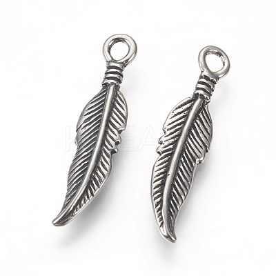 316 Surgical Stainless Steel Pendants STAS-P225-110AS-1