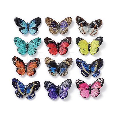 Spray Painted Acrylic Pendants TACR-A004-06-1