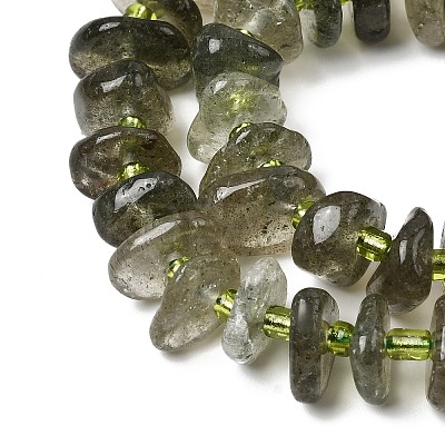 Natural Green Quartz Beads Strands G-L649-C03-01-1