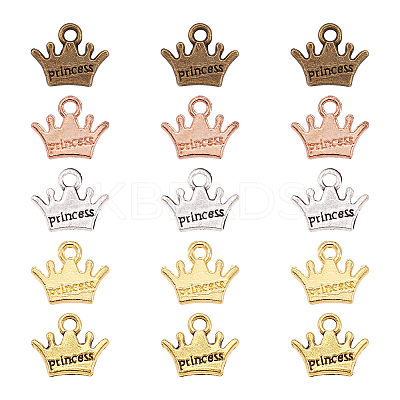 20Pcs 5 Colors Zinc Alloy Charms FIND-CW0001-16-1