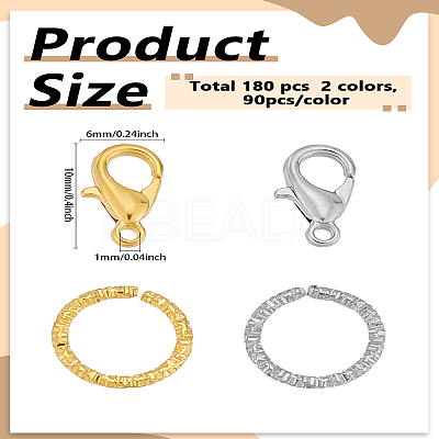 Zinc Alloy Lobster Claw Clasps FIND-LP0003-59-1