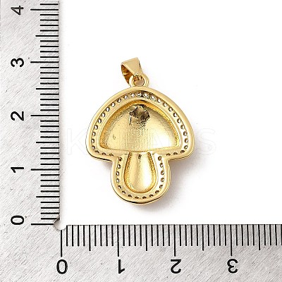 Brass Micro Pave Cubic Zirconia Pendants KK-A266-04H-G-1