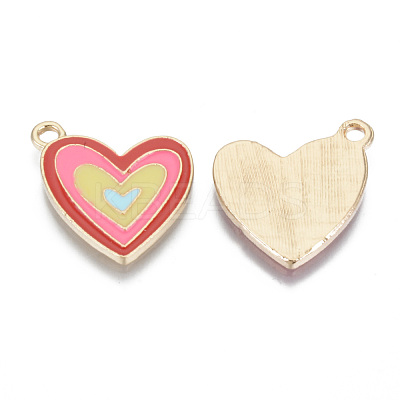 Alloy Enamel Pendants X-ENAM-T009-64-RS-1