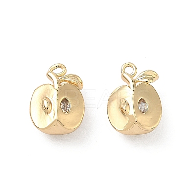 Brass Micro Pave Cubic Zirconia Pendants KK-L260-18G-1