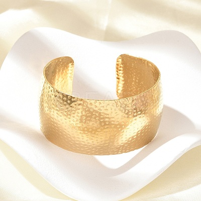 304 Stainless Steel Cuff Bangles for Women BJEW-B120-04G-02-1