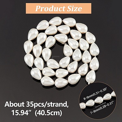 1 Strands Natural Shell Beads Strands BSHE-NB0001-25-1