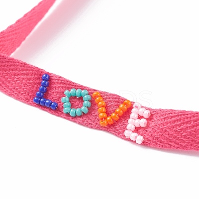 Twill Tape Nylon Cord Knotted Bracelets BJEW-Z013-33-1