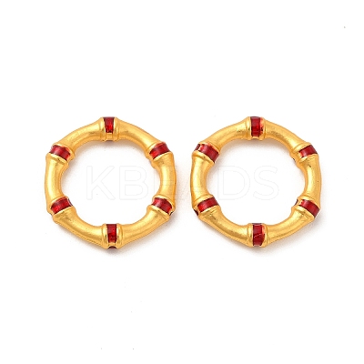 Rack Plating Alloy Enamel Linking Rings PALLOY-F287-04MG-02-1