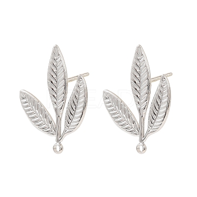 304 Stainless Steel Stud Earring Findings STAS-Z199-03P-04-1
