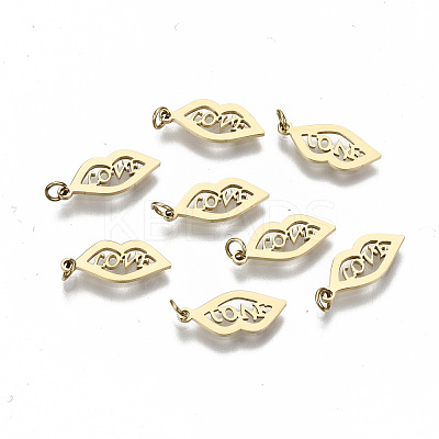 304 Stainless Steel Charms STAS-S116-063G-1