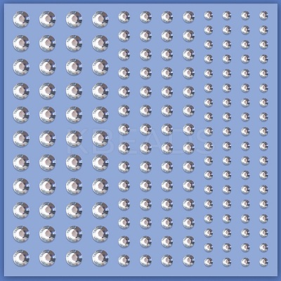 Acrylic Rhinestone Facial Stickers PW-WG72147-01-1