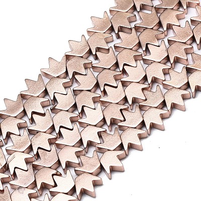 Electroplate Non-magnetic Synthetic Hematite Beads Strands G-S372-002-02-1